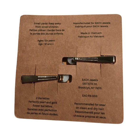 Each Jewels - Flower Barrette Set - Picture 2 of 2